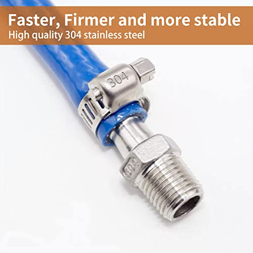 ZIPCCI Hose Clamp 1 Inch, 80 Pack Stainless Steel Hose Clamps Worm Gear fuel line pipe clamps, 19-29mm (1 Inch) - size: 19-29mm (1inch)
