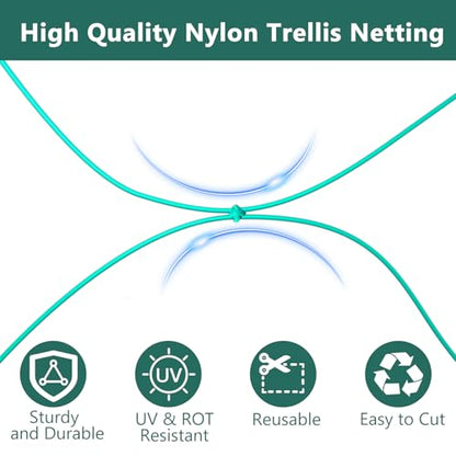 Bird Netting for Chicken Coop, Poultry Netting Over Chicken Run & Chicken Pen, Heavy Duty Nylon Nettings Reusable, UV-Resistant, Garden Netting Aviary Net Fruit Tree Nettings - size: 1.57''-13.12' x 32.81'