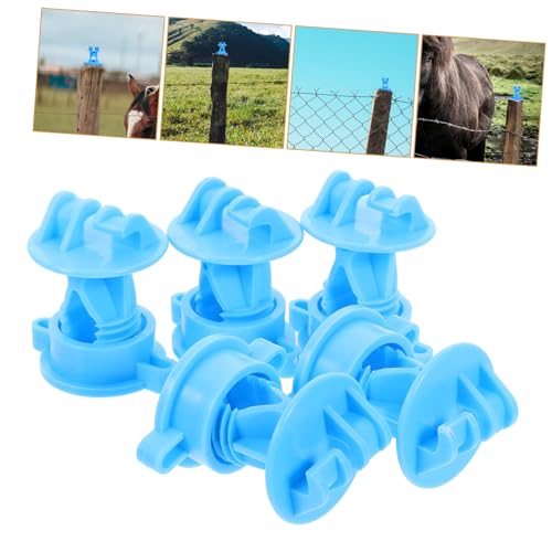 Toyvian 50pcs Electric Fence Wire Holding Insulators Material High Strength and Rainproof for Livestock Accessories Usage