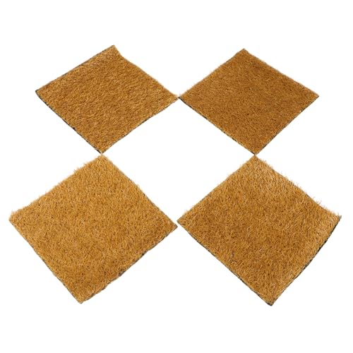 Yardwe 4pcs Reusable Nesting Pads for Chicken Coop Washable Artificial Grass Bedding Liners for Poultry Durable Hen Nest Mats for Comfortable Egg Laying Easy to Install Nesting Box