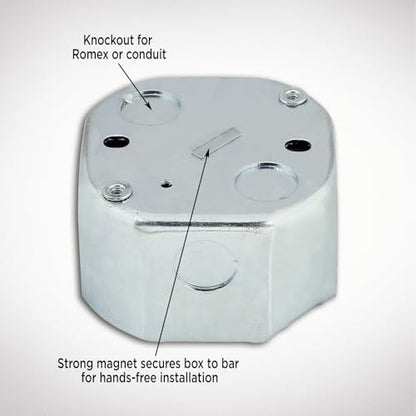 Westinghouse Saf-T-Brace, 3 Teeth, Twist and Lock - size: Box Depth: 2.125 Inches