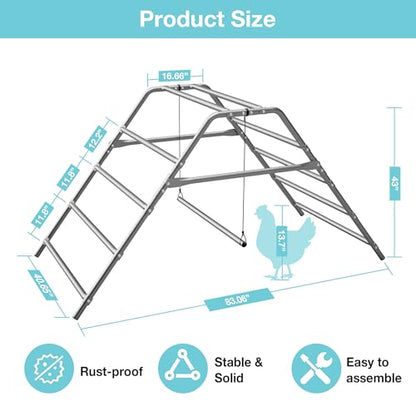 Large Chicken Perch for Coop, Roosting Bar for Hen Stand,Funny Chicken Toy for Chicken Coop Accessories