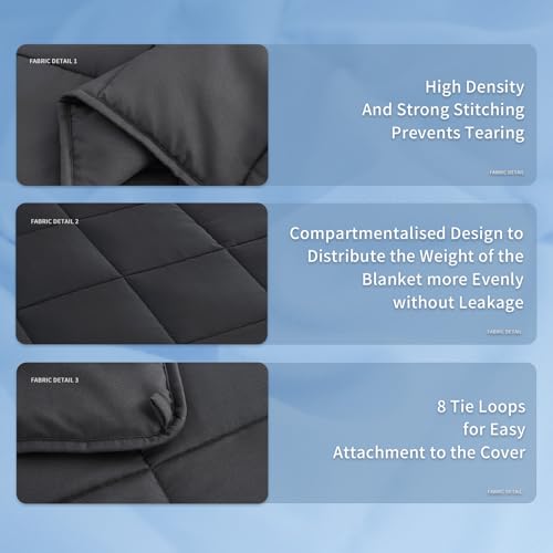 Topcee Weighted Blanket (20lbs 88"x104" Cal King Size) Soft Cooling Heavy Blanket Sleeping, Apply to 190-210 lbs Body, Thick Breathable Blanket with Glass Bead, Easy Care - color: 00-dark Grey, size: 88"×104"-20lbs