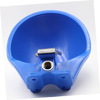 TOYANDONA Large Plastic Farm Water Bowl for Cows Horses and Livestock Automatic Drinking Trough Float Valve for Cattle and Goats Sturdy Animal Waterer for Farm Use