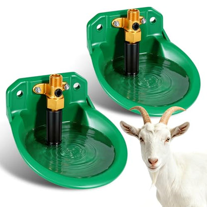 Automatic Goat Waterer Automatic Sheep Water Bowl Touch-Activated Waterer Animal Livestock Water Dispenser for Goat Sheep Pig Piglet Calf Dog