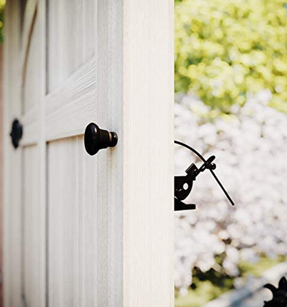 National Hardware Gate Latch Cable Pull N109-070 Spring Loaded Black Outdoor Fence Gate Hardware with WeatherGuard Rust Resistant Finish for 2.5-4 in Gate Posts Easy Installation - size: 40"
