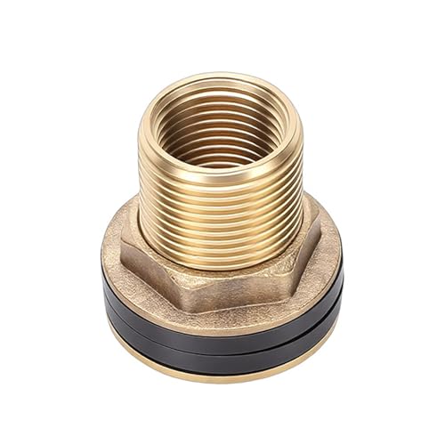 Jiawu Automatic Nipple Waterer, Stainless Steel and Copper Water Nipple Drinker with Connector and Drill Bit for Livestock Pigs Goats Swine Piglets