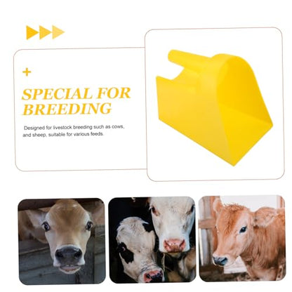 Abaodam Thickened Feed Shovel for Livestock Durable Farm Tool with Ergonomic Handle Easy to Clean Feed Scoop for Poultry Feeding Supplies