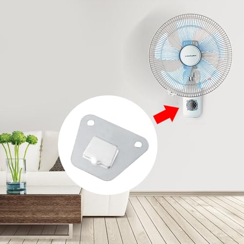 Crapyt 6 PCS Wall Fan Mounting Bracket Wall Fan Support Hook Kit Support Hook for Wall-Mount Fan for Wall-Mount Fan and Range Hood 2.91"×2.36"