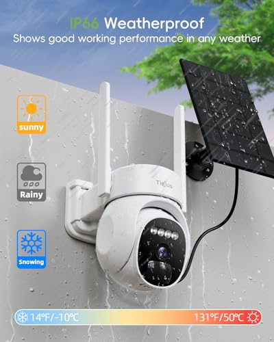 2.4G/5G Security Cameras Wireless Outdoor, 2K Solar Camera for Home Security, Battery Powered, 360° PTZ/Color Night Vision/2Way Talk/Compatible with Alexa/IP66 Waterproof(4 Pack) - color: White - 4 Pack Solar Cam