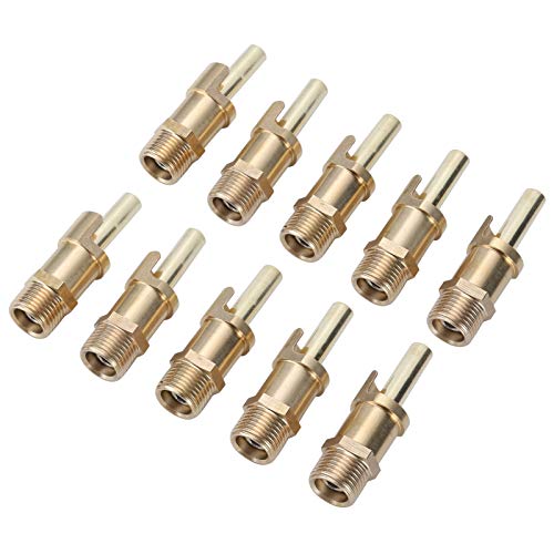 Automatic Pig Nipple Drinker Pig Water Nozzle Poultry Watering System for Sows Piglets Drinking (Brass) - color: Brass