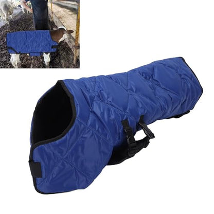 TOPINCN Windproof Water Resistants Calf Coat,Made from Premium Oxford Cloth, Double Breasted Buckle Design for Quick and Convenient wear, Adjustable and with Hooks and Loops Design