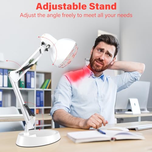 Near Infrared Lamp, Infrared Therapy Bulb Heat Lamp Red Light Therapy for Body Joint Pain and Muscle Aches Infrared Light Home Use Device
