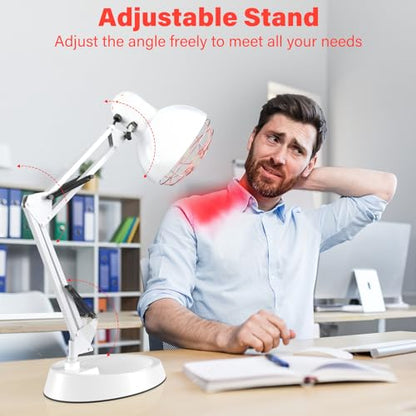Near Infrared Lamp, Infrared Therapy Bulb Heat Lamp Red Light Therapy for Body Joint Pain and Muscle Aches Infrared Light Home Use Device