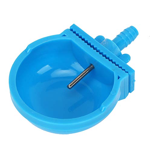 SUNGOOYUE Drinker, Stainless Steel and Plastic Waterer, 10 Sets Auto Watering Drinker System, 6.5 X 2 Cm Bowls for Commercial Farm Cage Bunny Feeding