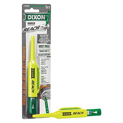 Dixon Industrial REACH- Deep Hole Permanent Marker, Green, 1-Count (14204) - color: Green