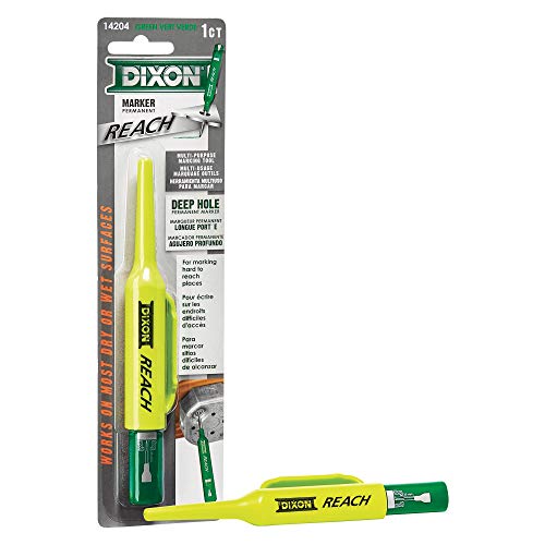 Dixon Industrial REACH- Deep Hole Permanent Marker, Green, 1-Count (14204) - color: Green
