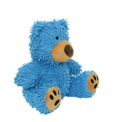 MIGHTY® 2 Pack Microfiber Medium Bear Dog Toys | Ultra Durable Plush Toy with Multiple Layers & Reinforced Seams , Washable and Floats , Mighty® Construction - color: 2PK Blue Bear