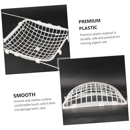 Kisangel 5PCS Plastic Pigeon Egg Nest Lay Egg Box for Bird Cages Easy to Install Smooth Surface for Homing Pigeons at Home Poultry Stores Zoos