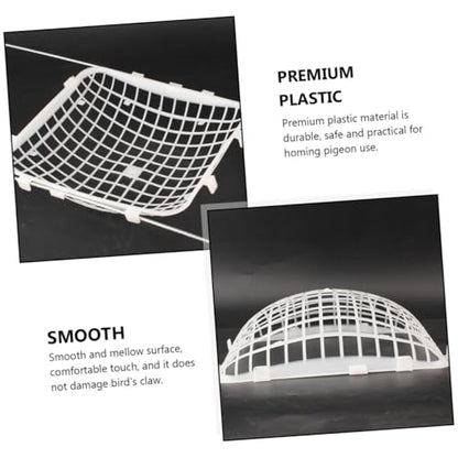 Kisangel 5PCS Plastic Pigeon Egg Nest Lay Egg Box for Bird Cages Easy to Install Smooth Surface for Homing Pigeons at Home Poultry Stores Zoos