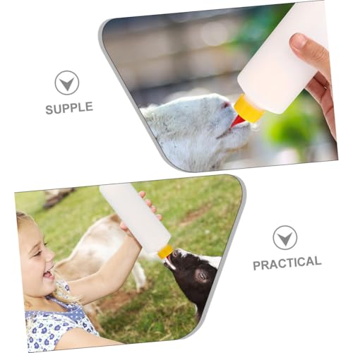 POPETPOP 2sets Small Animal Feeding Bottle Goat Sheep Calf Puppy Milk Feeder Nursing Use