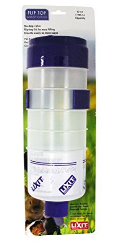 Lixit® Lever Valve Top Fill No Drip Water Bottles for Rabbits, Chinchillas, Ferrets, Guinea Pigs and Adult Rats (Purple (Pack of 1), 32 Ounce) - color: Purple (Pack of 1), size: 32 Ounce