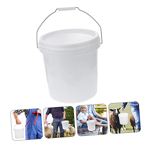 Ciieeo Airtight Food Grade Seal Bucket with Lid Heavy Duty Plastic Storage Container for Pet Food Livestock Feed More Multipurpose Easy to Carry with Hand Grip