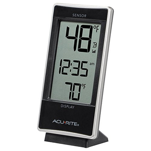 AcuRite 02059M Digital Thermometer with Indoor and Outdoor Temperature,White - color: Thermometer