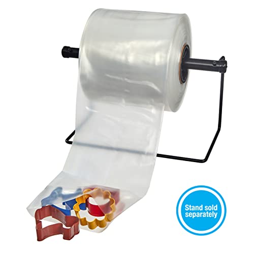 Hudson Exchange 8" x 500', 4 Mil, Poly Tubing Roll, Food Grade LDPE Resin, Custom Length Packaging