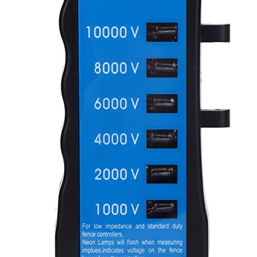 Electric Fence Voltage Meter Tester, Digital Farm Equipment for Testing Fences, Range 1000V-10000V