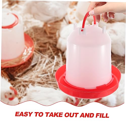 GALPADA 1PC Thickened Plastic Poultry Drinker Automatic Waterer for Chickens Quail Birds Convenient Feeding Dispenser for Home Farm Use No Waste Design for Clean Water Supply
