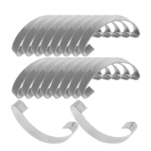 Milisten 20pcs Chicken Cage Hooks Metal Spring Clips for Easy Installation Poultry Cage Doors Versatile Steel Hooks for Chicken - size: 4.50X2.80X1.00CM