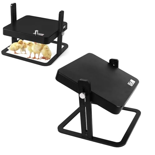 aqxreight Chicken Brooder Heater Heating Plate Adjustable Temperature Chick Warmer for Chicks Ducks Poultry US Plug Safe Coop Brooder Plate Easy Install Energy Efficient 10.8in x 10.8in