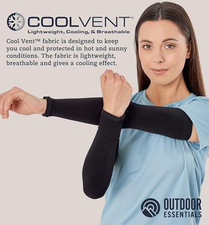 OutdoorEssentials UV Sun Sleeves for Men & Women, Cooling Arm Sleeves UPF 50+ | Golf, Tattoo Cover Up, Sun Protection - color: (3 Pairs): 1 Black, 1 Dark Gray, 1 Light Gray