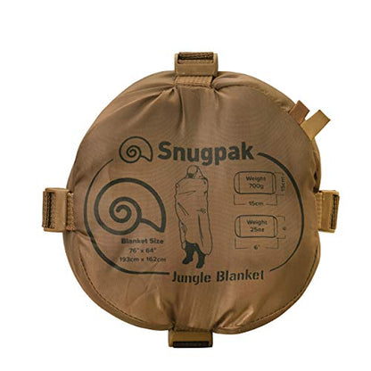 Snugpak Jungle Survival Blanket - Insulated, Lightweight, Water Repellent Polyester, Coyote - color: Coyote, size: 76 x 64 inches