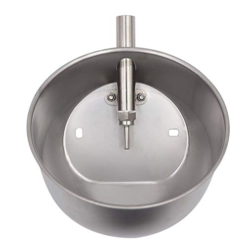 Stainless Steel Automatic Pig Waterer System Automatic Waterer for Pig Water Bowl Heavy Duty (L)