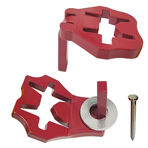 T-Post Gate Hinge Pins - Heavy Duty Gate Hanger, Hang a gate of Any Farm or Garden from a Metal T Post, Steel Gate Hinges Target Hanger, Easy to Install - size: 1 Pack