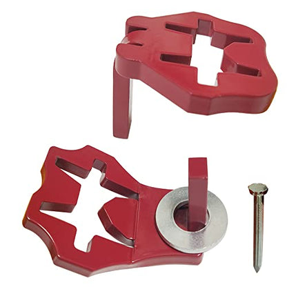 T-Post Gate Hinge Pins - Heavy Duty Gate Hanger, Hang a gate of Any Farm or Garden from a Metal T Post, Steel Gate Hinges Target Hanger, Easy to Install - size: 1 Pack