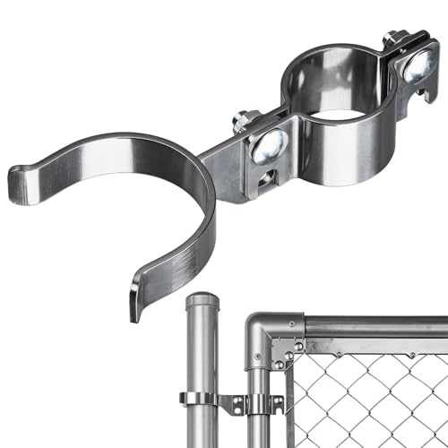 1-5/8" x 2-3/8" Chain Link Gate Latch Heavy Duty Stainless Steel Fence Gate Fork Latch Hardware with Padlock Hole 1pcs - color: 1-5/8"x2-3/8"