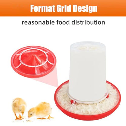 Chick Feeder and Waterer Set, 1L Baby Chicken Waterer Feeder Starter Kit, Hanging Poultry Drinker Quail Feeder, Small Coop Water Dispenser for Chickens, Turkeys, Ducks (1 Set) - color: 1 Set