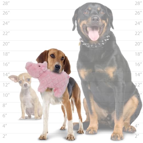 MIGHTY Tuffy Piglet Ultra Durable Plush Dog Toy | Multiple Layers & Reinforced Seams , Washable and Floats , Mighty® Construction - color: Large Pink Piglet