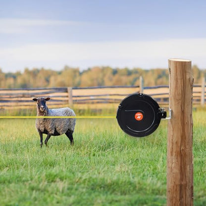 Electric Fence Gate Handle, Retractable Electric Fence Door Handle Built in 20mm Electric Fence Poly Tapes, Length 18m, Gate Connector | Retractable Electric Fence Door Handle Length 18m, Gate Connector - size: Tape Gate Handle - 18M