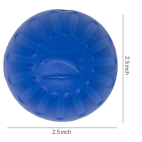 Starmark Fantastic DuraFoam Ball Tough Dog Toy, Color Varies Medium (Pack of 4) - size: Medium (Pack of 4)