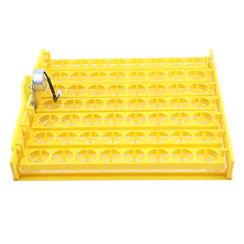 56 Egg Incubator, Automatic and Adjustable Egg Turning, Incubator for Chicken Eggs, for Hatching Poultry Chicken Duck Bird Quail (16.92x16.33x1.81 in Yellow 110V)