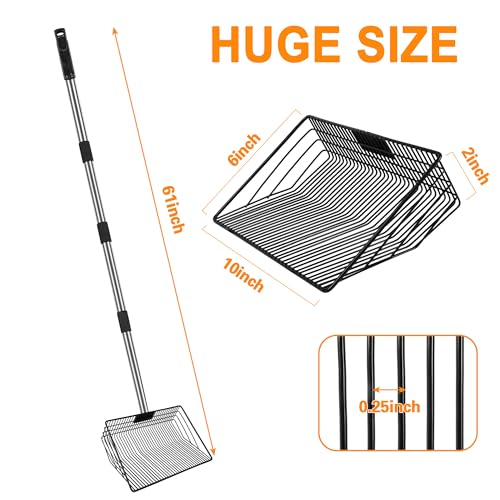 Large Chicken Poop Scooper, Chicken Coop Rake Scooper Accessories