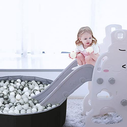 Ball Pit for Toddlers Babies Dogs Cats Iinfant Children, Foldable Ball Pits Play Tent, Crawl Playpen Ball Pool with Storage Bag, Surprise for Boys Girls Festival (Balls Not Included), Black - color: Black