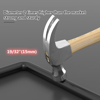 Self Closing Fence Hinges, 24" Drop Rod Cane Bolt for Gates - Easy to Install- Heavy Duty Gate Stopper Hardware for Wooden/Vinyl Fence- Safe, Secure, Sturdy, Durable