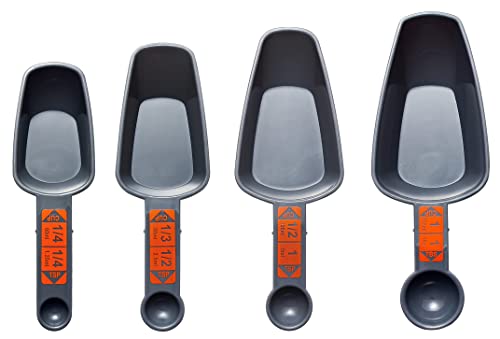 Comtim 4-in-1 Dog Food Scoop Set - 1 Cup, 1/2 Cup, 1/3 Cup, 1/4 Cup Pet Food Measuring Cup for Dog Cat