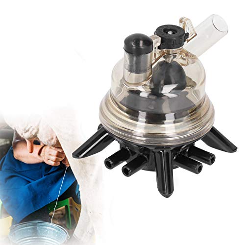 HEEPDD 150ml Milk Claw, Handling Supplies Replacement Part for Cow Sheep Goat Milker Machine, with Multiple Manifolds for Easy Installation and 150ml Milk Claw, Plastic
