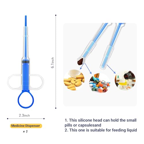 Kitten Bottle Feeding Kit, Pet Bottle, Silicone Nipples, 10 FR Feeding Tube, Pet Pill Shooter, Aspirator Bulb, Small Animal Feeding Supplies, for Tiny Animal, Kitten, Puppy, Rabbit, Squirrels